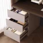 Reversible Corner Writing Table with Drawers - Image 3