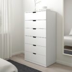 Drawers Unit 6 drawers White - 120x50x40 cm