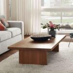 MDF Coffee Table Brown - 100x50x45 cm