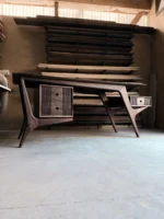 Desk And Two Units – 140×75×60