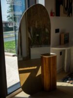 A custom-designed mirror paired with a Natural Wood base - Image 2